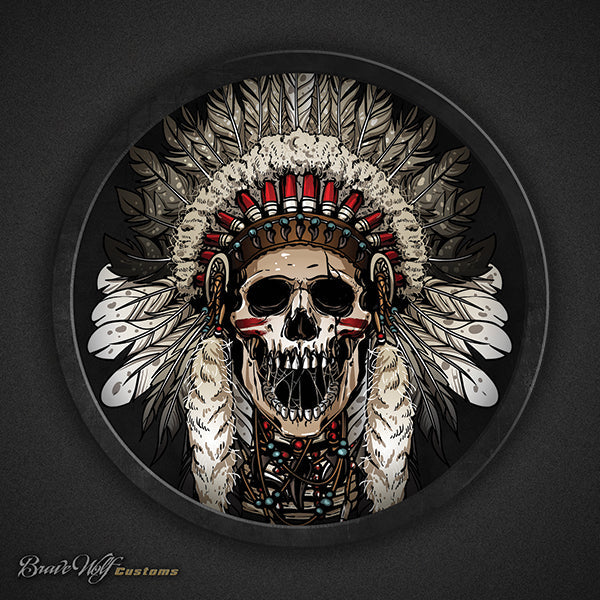 SKULL WARBONNET 117 - 5 Inch Decal