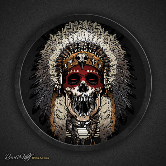 SKULL WARBONNET 122 - 5 Inch Decal