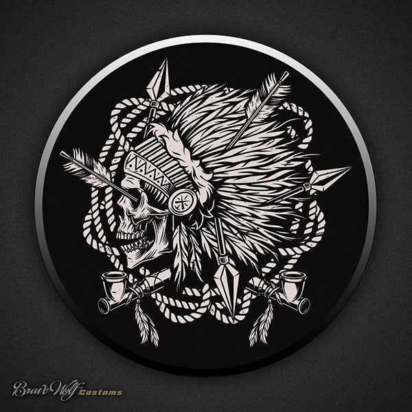 SKULL WARBONNET 2030 - 5 Inch Decal