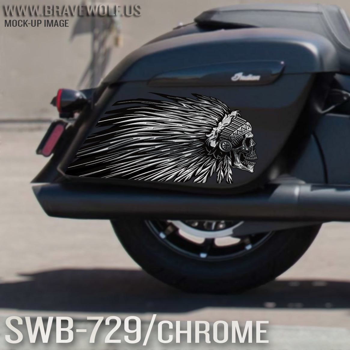 Saddlebag Decals-SWB729-Chrome