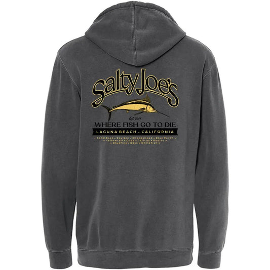 Salty Joe's Fish Count Pigment-Dyed Hoodie