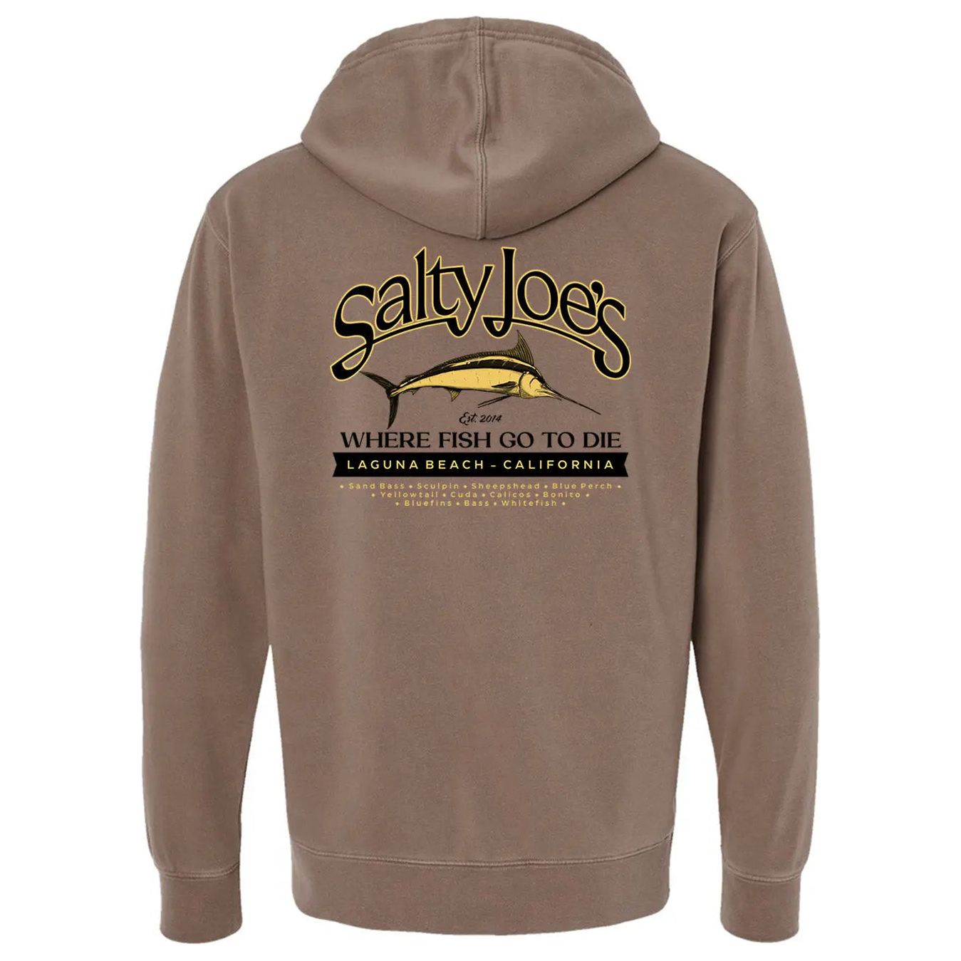 Salty Joe's Fish Count Pigment-Dyed Hoodie