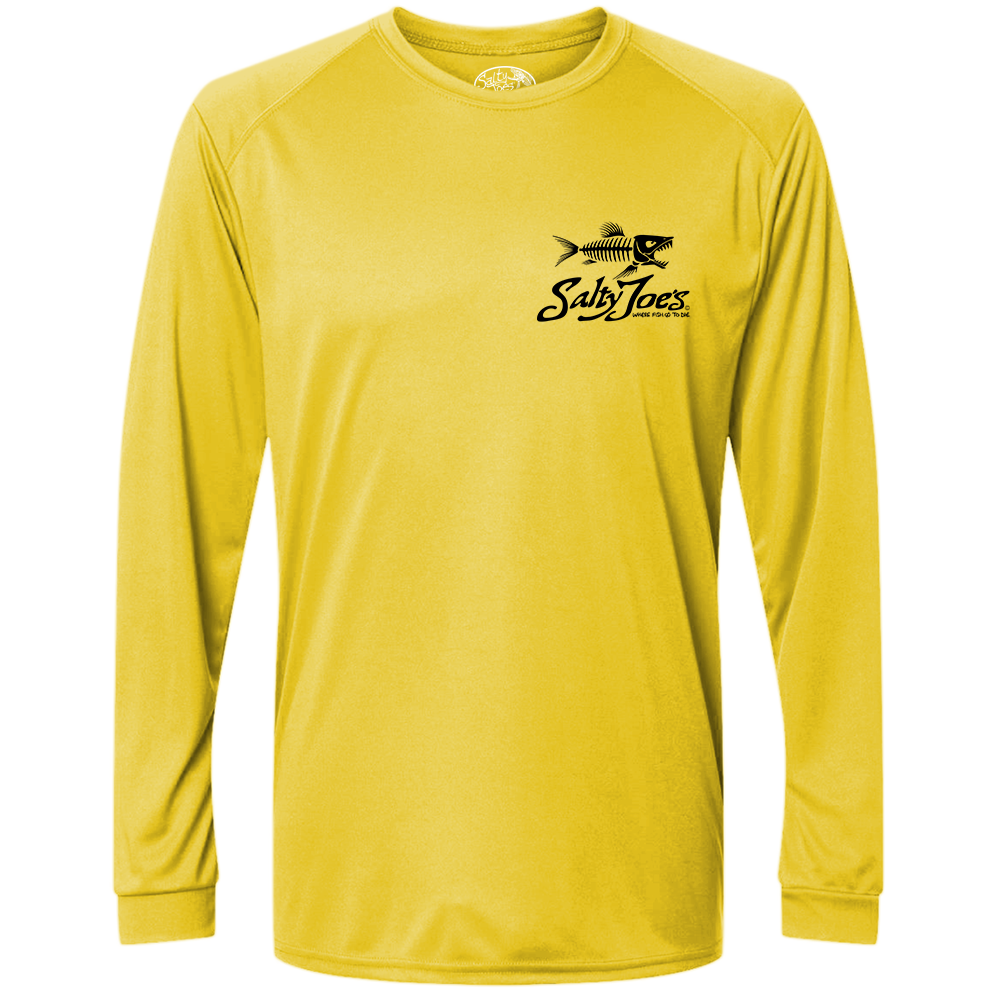 Salty Joe's Skeleton Fish Long Sleeve Sun Shirt