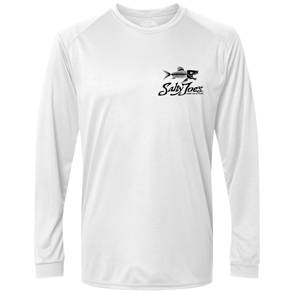 Salty Joe's Skeleton Fish Long Sleeve Sun Shirt