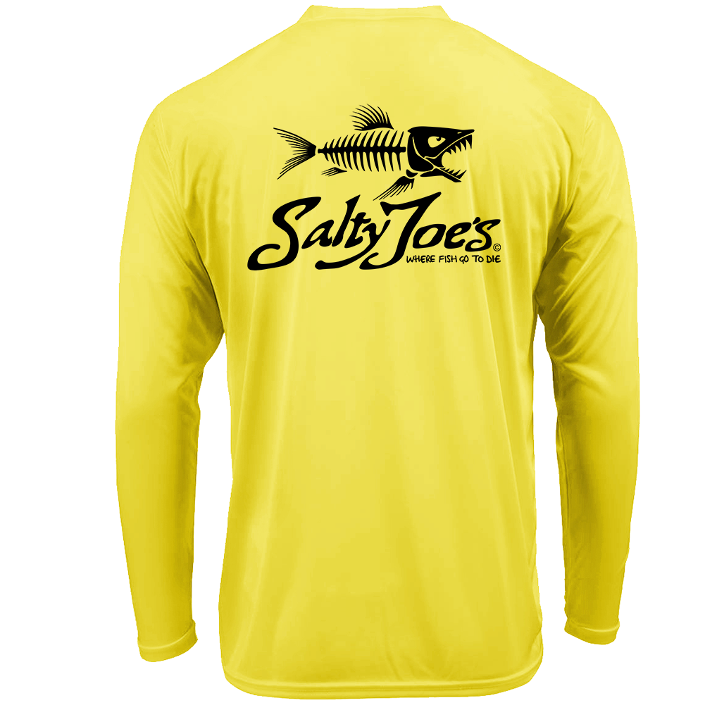 Salty Joe's Skeleton Fish Long Sleeve Sun Shirt