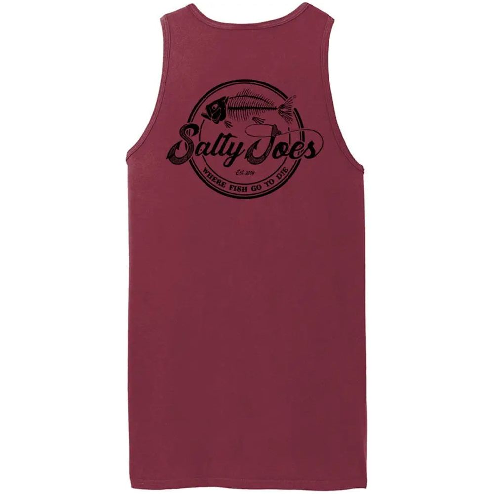 Salty Joe's Skeleton Hook Beach Wash® Garment-Dyed Tank Top