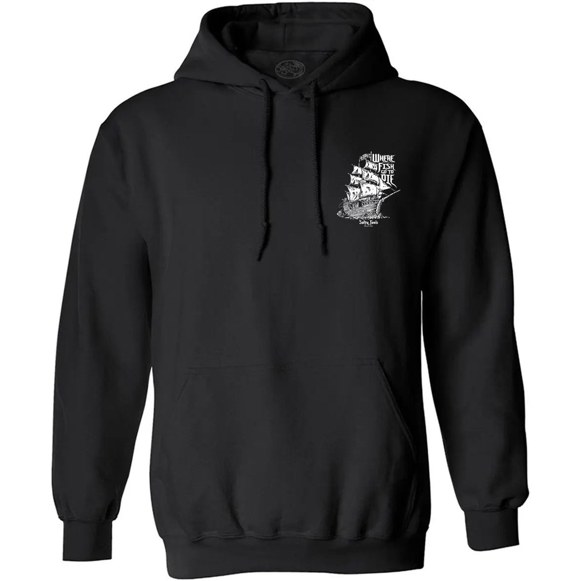 Salty Joe's Skeleton Ship Fishing Hoodie