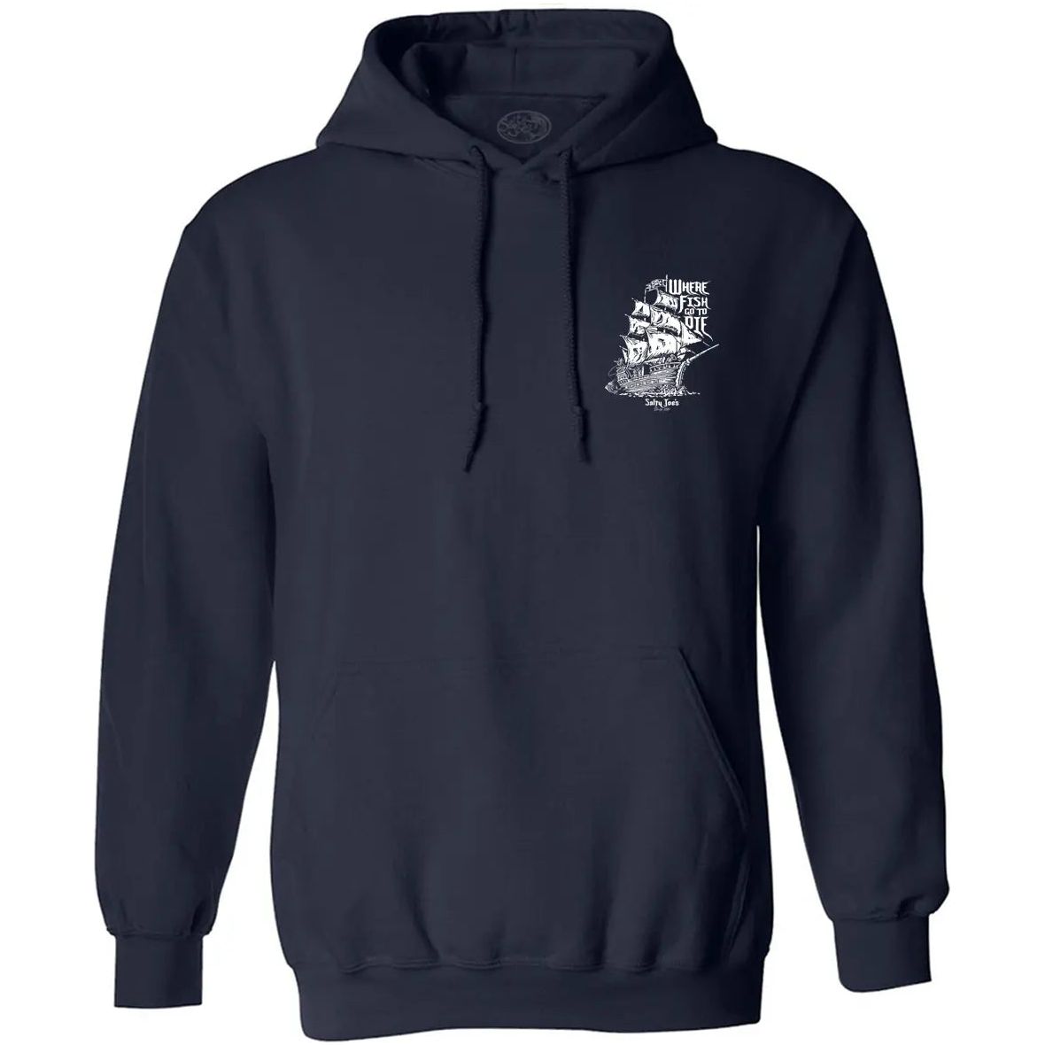 Salty Joe's Skeleton Ship Fishing Hoodie