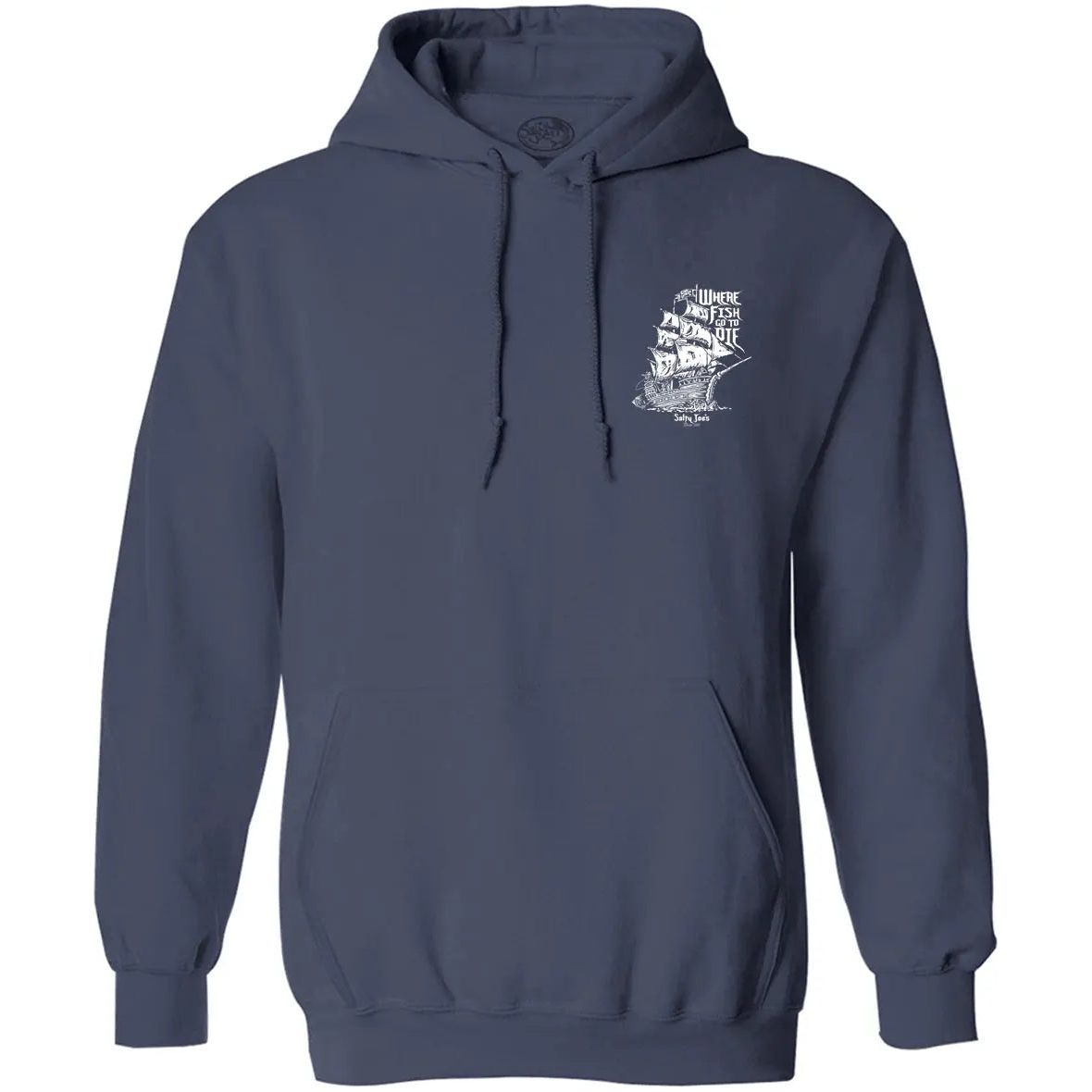 Salty Joe's Skeleton Ship Fishing Hoodie