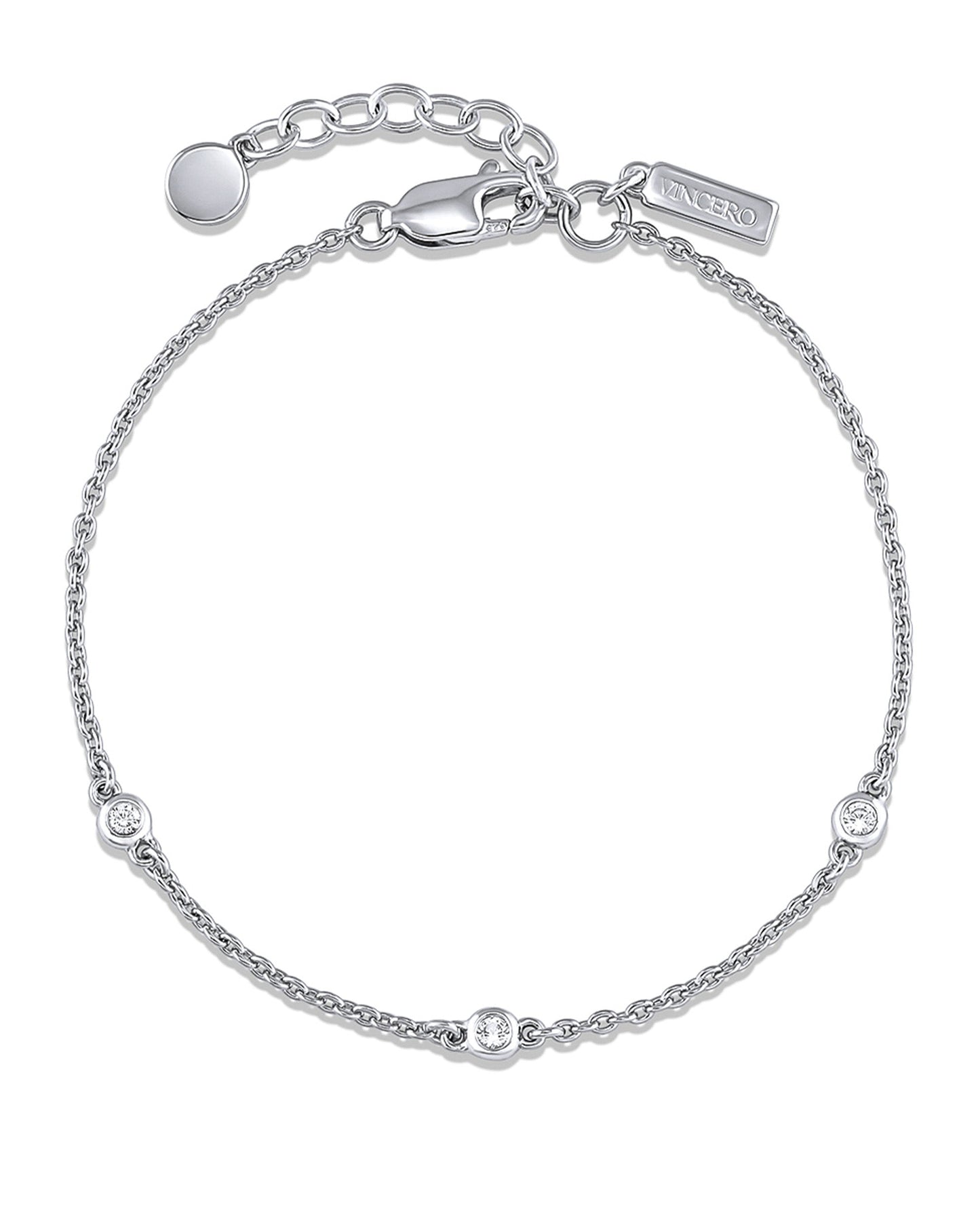 The Sapphire Trio Bracelet - Sterling Silver