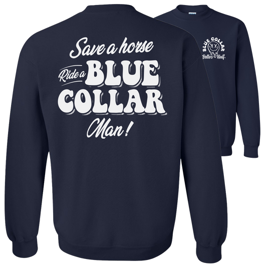 Save A Horse - Crew Sweatshirt - Navy