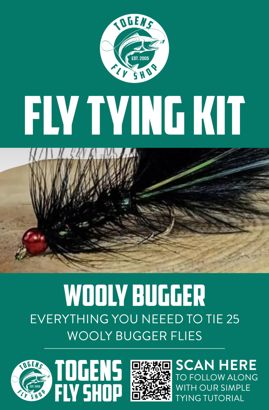 Togens Wooly Bugger Fly Tying Kit