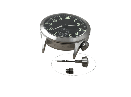 Pilot Watch - Crown / Stem / Tube Assembly - Spare Parts