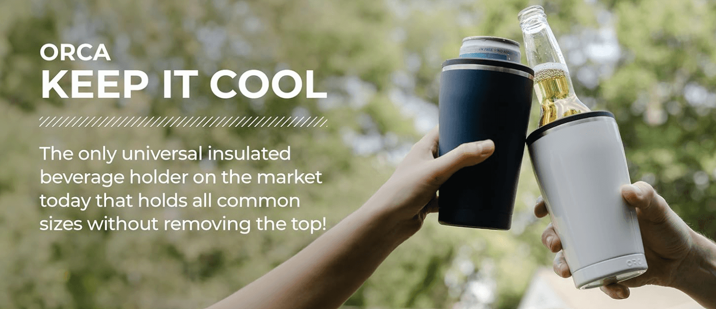 Keep It Cool Insulated Tumbler for Cans and Bottles, Slim Cans, 12 oz. and 16 oz. Beverage Cooler