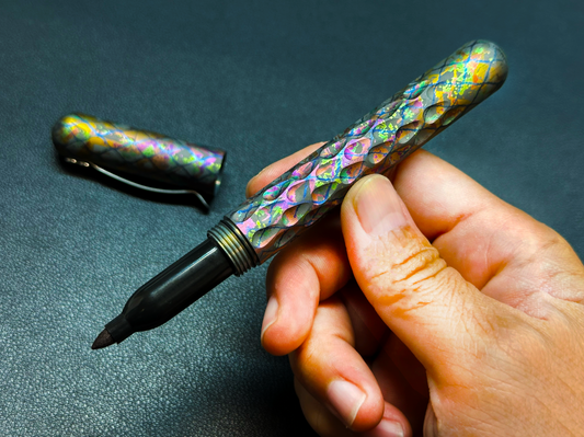 Signator Titanium Permanent Marker / Vault by Maratac® - Chaotic Aurora Pattern