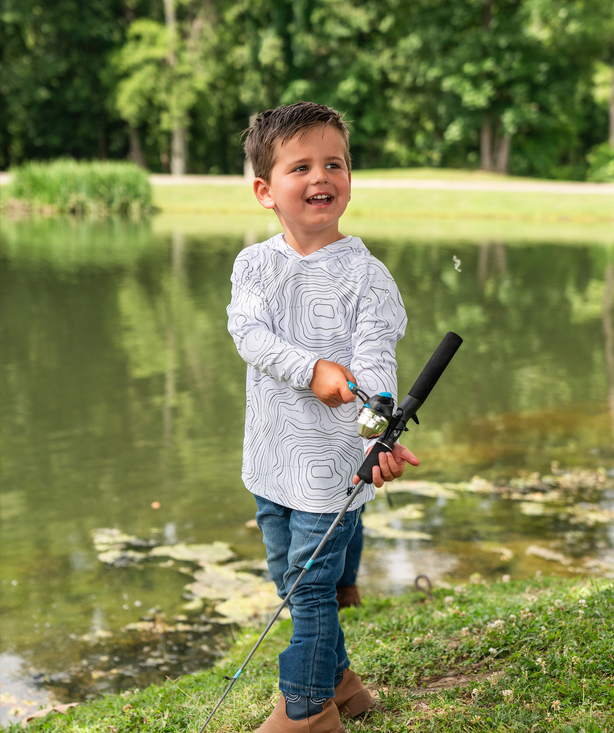 Toddler Topographical Performance Hoodie