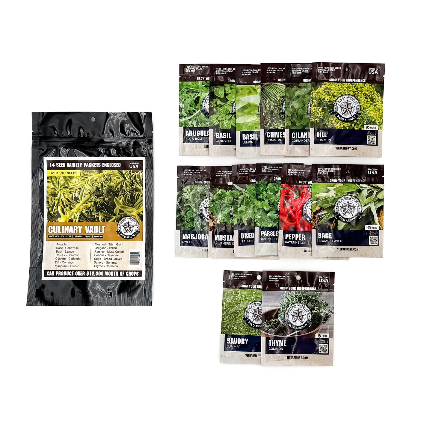 Survival Seed Vault Super Kit - 77 Varieties