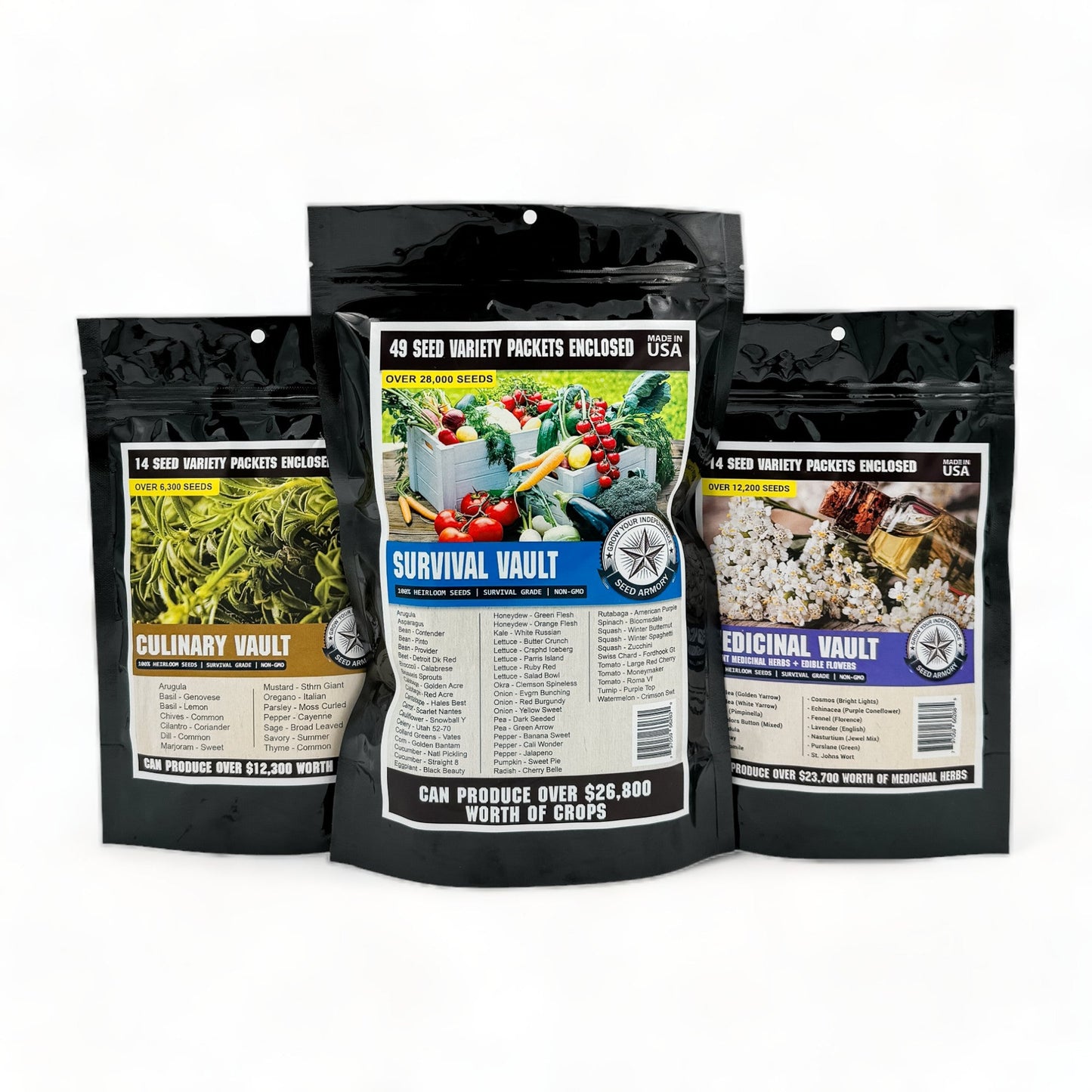 Survival Seed Vault Super Kit - 77 Varieties