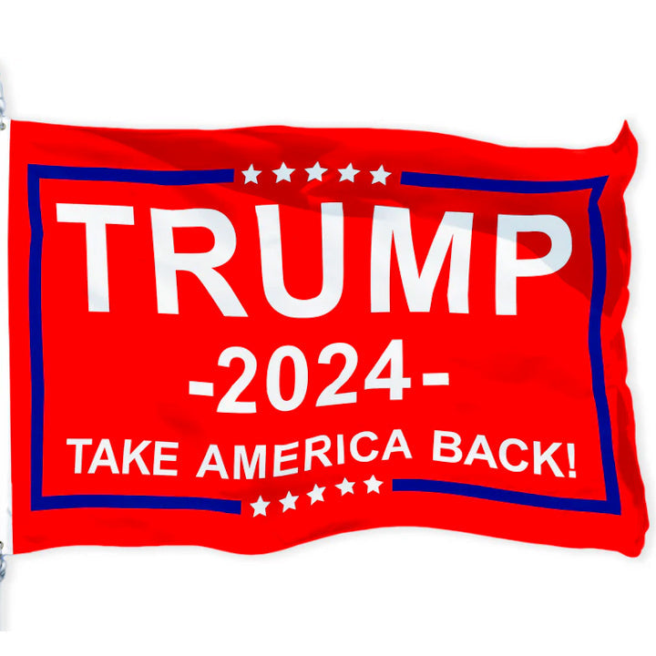 Trump 2024 Flag - Red / Blue