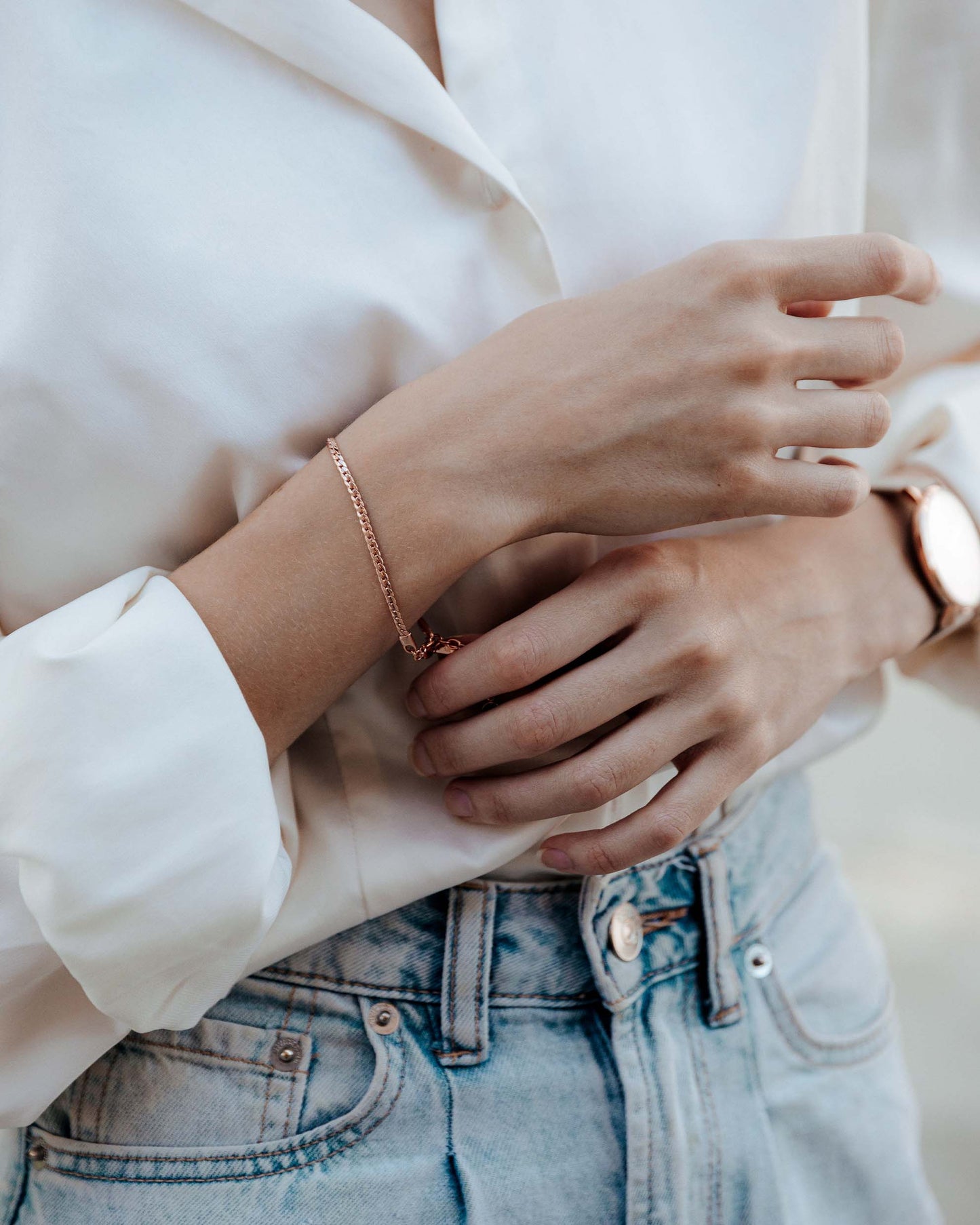 The Serpentine Bracelet - Rose Gold