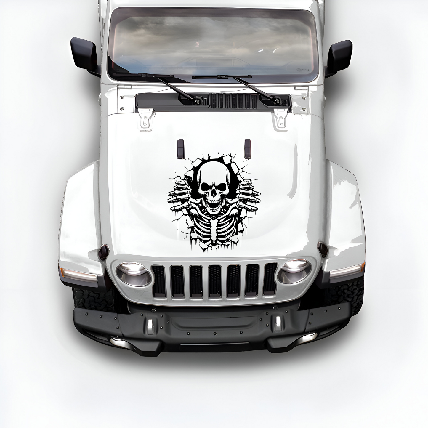 Breaking Skeleton Hood Decal