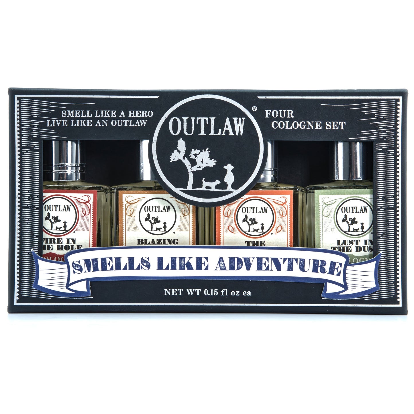 Outlaw Sample Cologne Set - A boxed set of 4 colognes to try