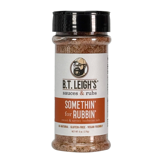 Somethin' For Rubbin' - Sweet & Savory Barbecue Rub - 6 oz Bottle