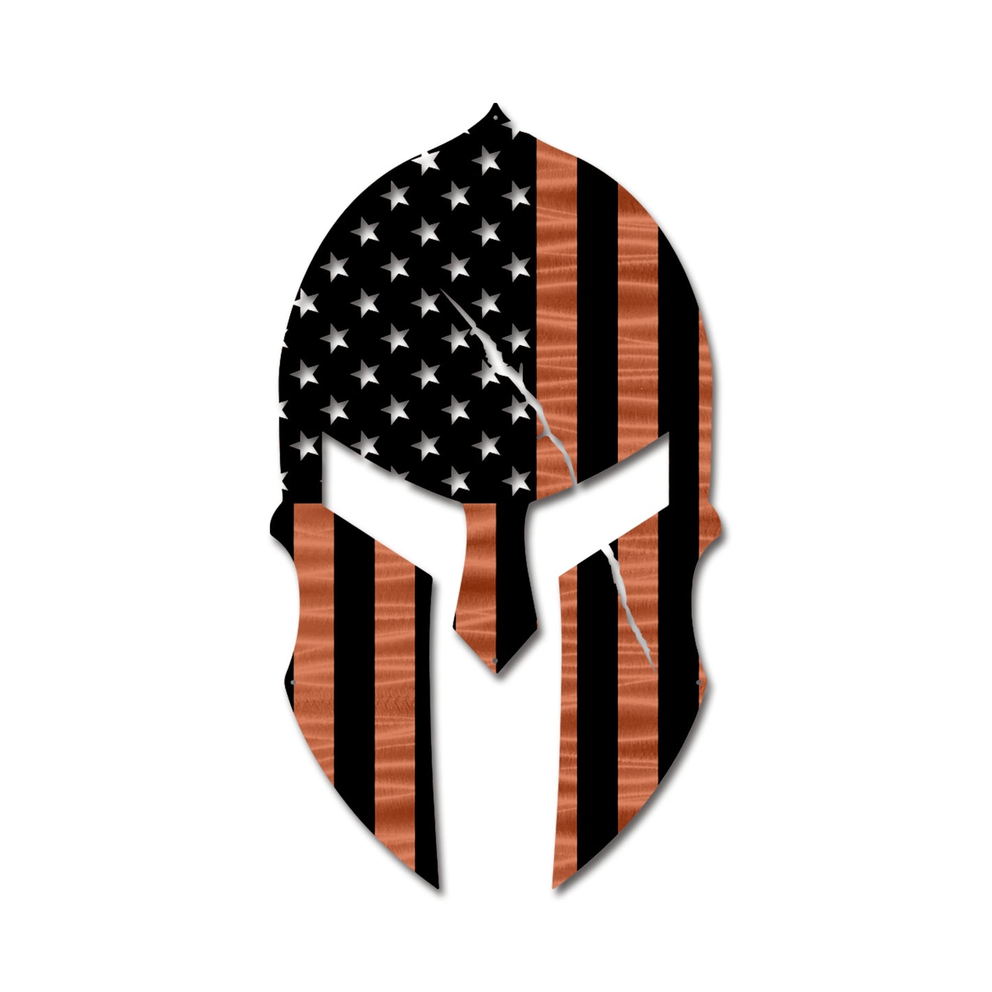 Spartan Helmet American Flag