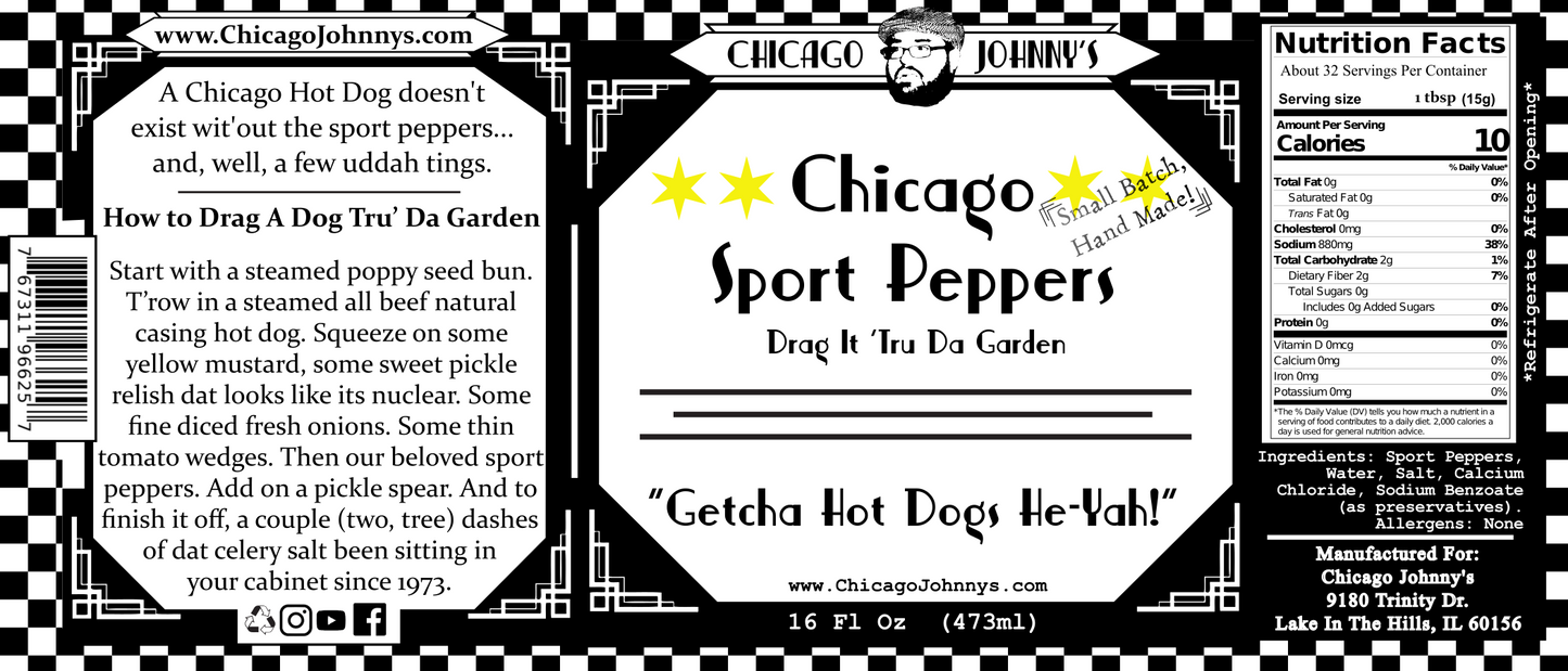 Chicago Sport Peppers | Peppers For Chicago Hot Dogs