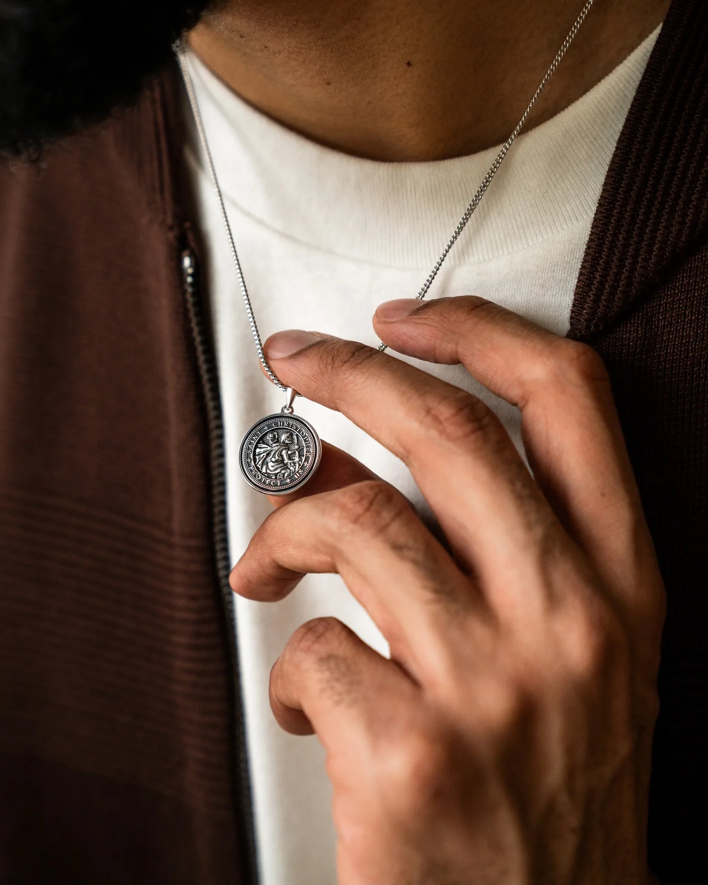 St. Christopher Pendant - Sterling Silver