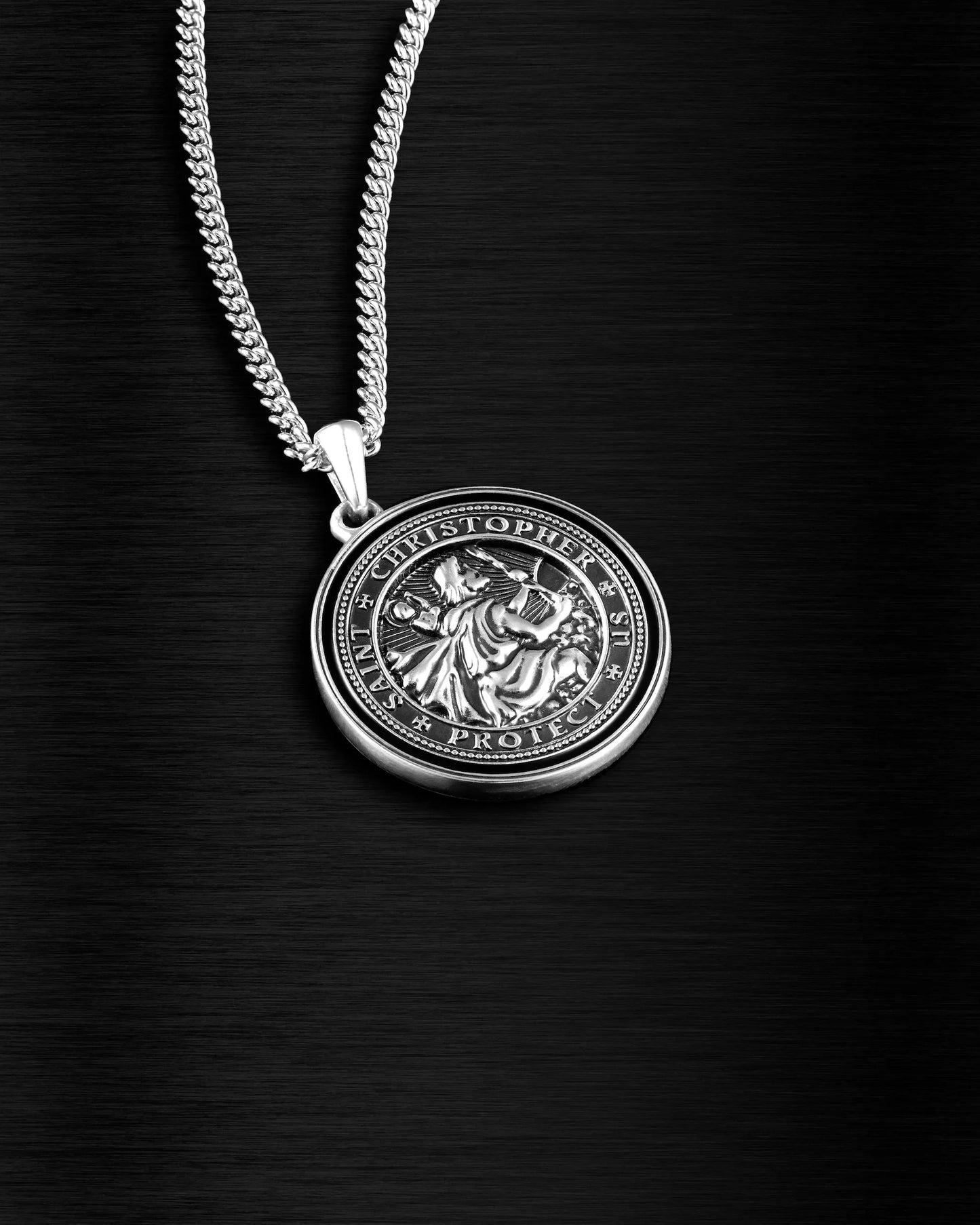 St. Christopher Pendant - Sterling Silver