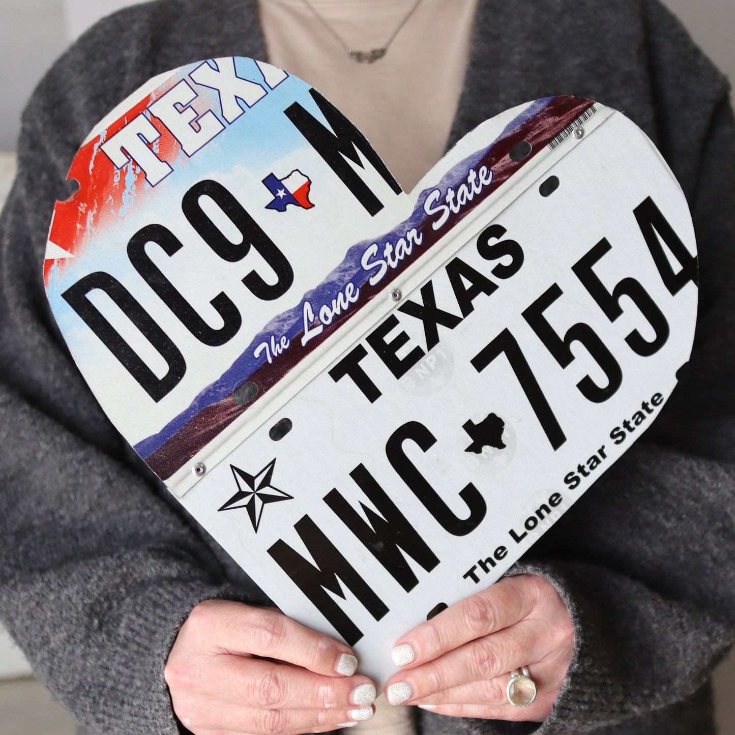 State Plate Heart Art