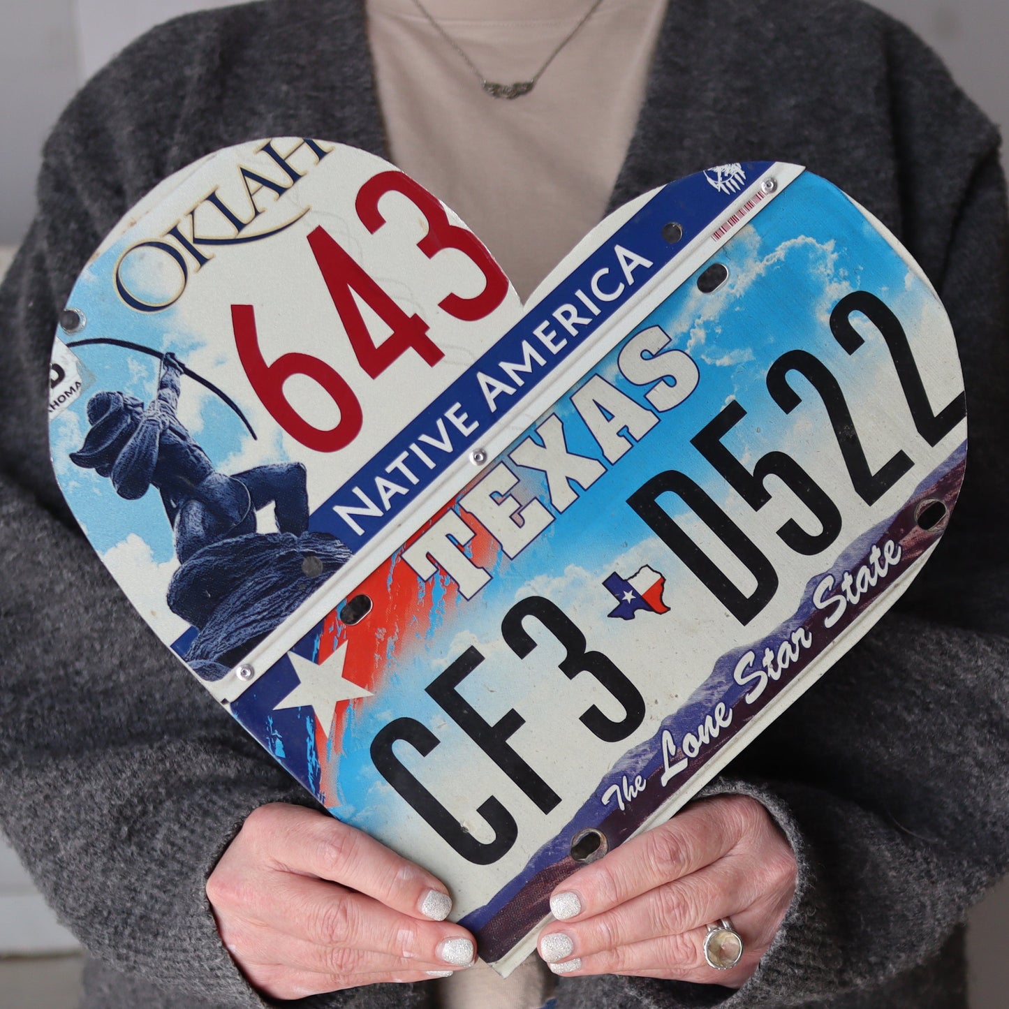 State Plate Heart Art