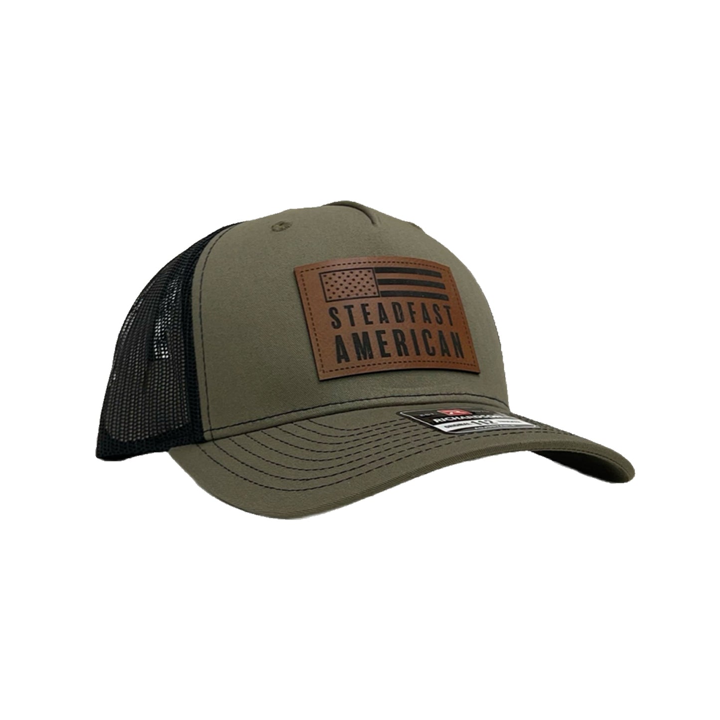 Steadfast American Cap, Richardson 112FP, Leather Patch