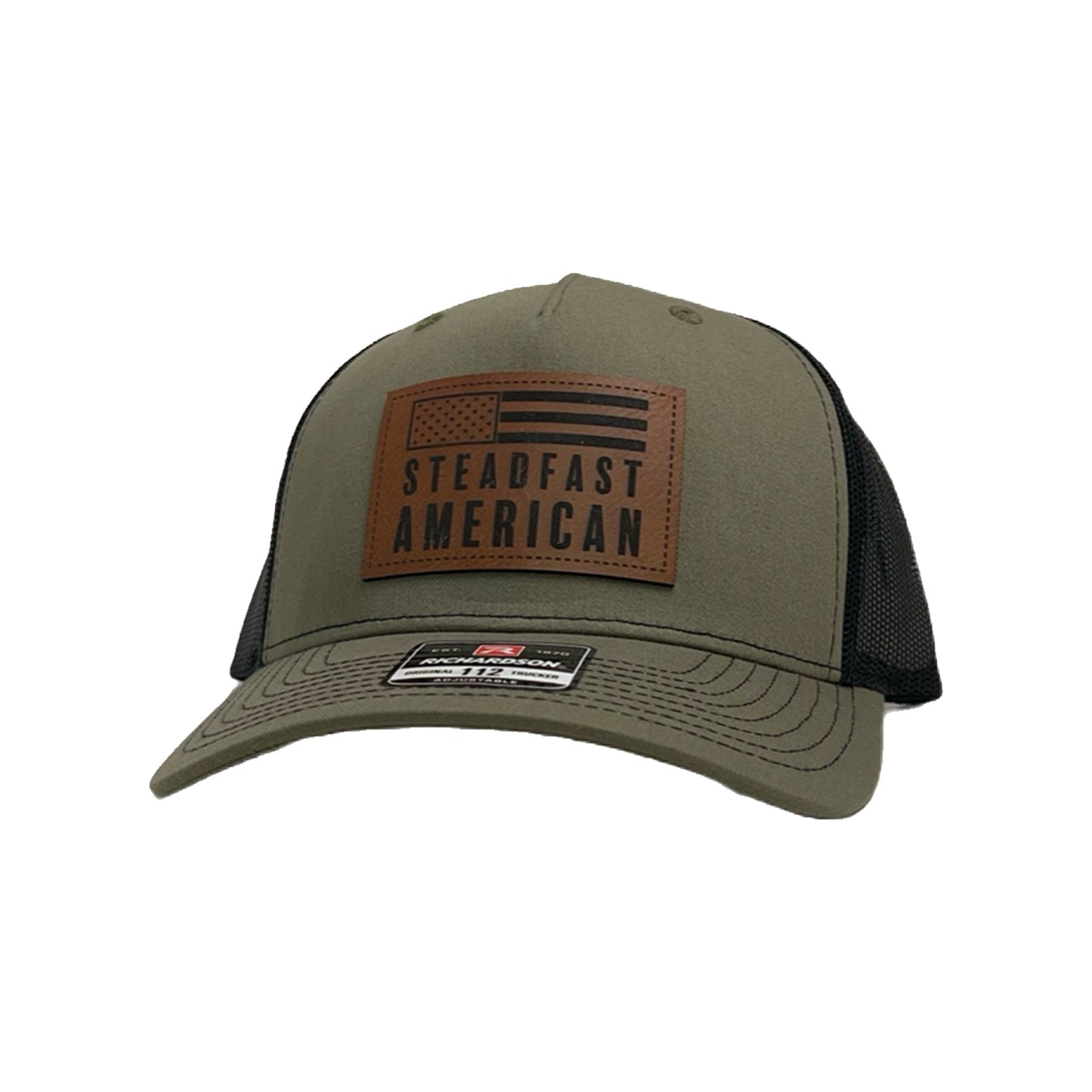 Steadfast American Cap, Richardson 112FP, Leather Patch