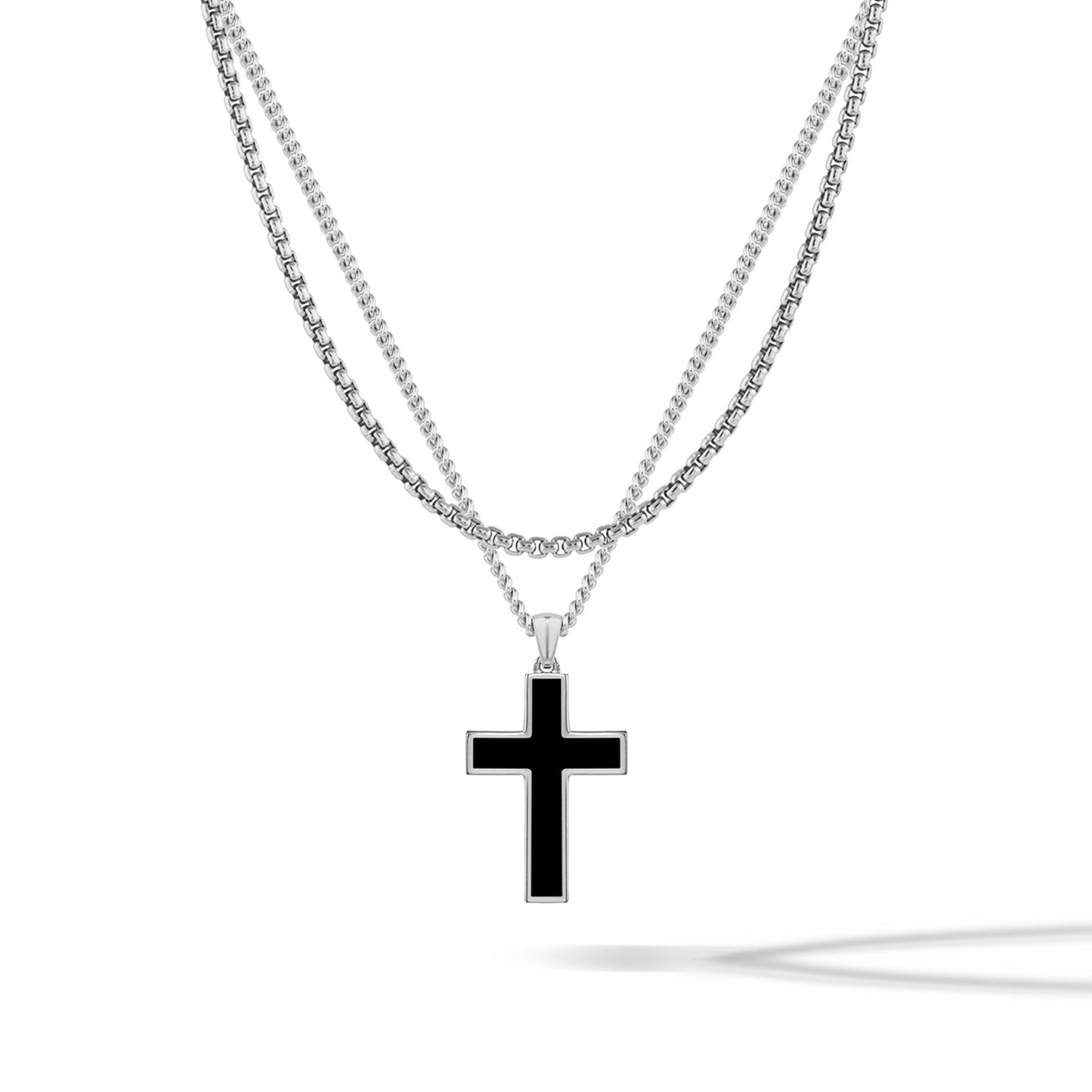 Stone Cross Box Set - Silver