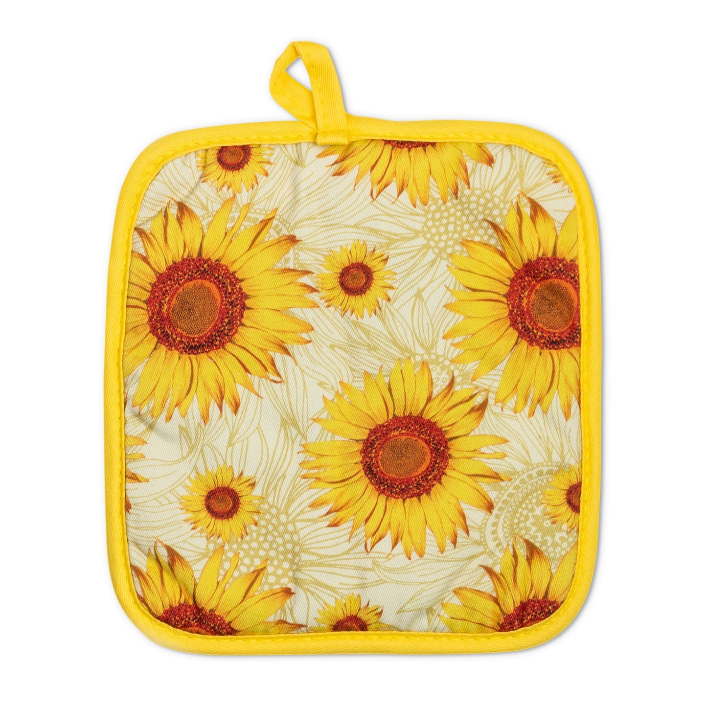 Summer Sunflowers Oven Mitts And Potholder Set