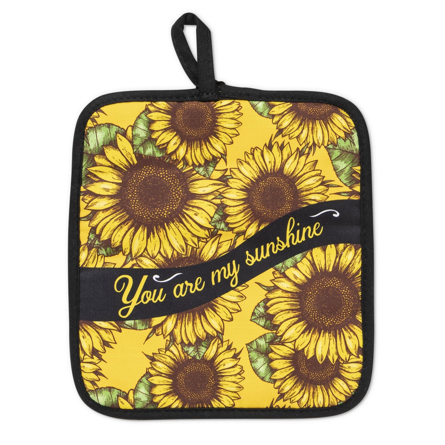 Sunflower You Are My Sunshine Oven Mitts And Potholder Set