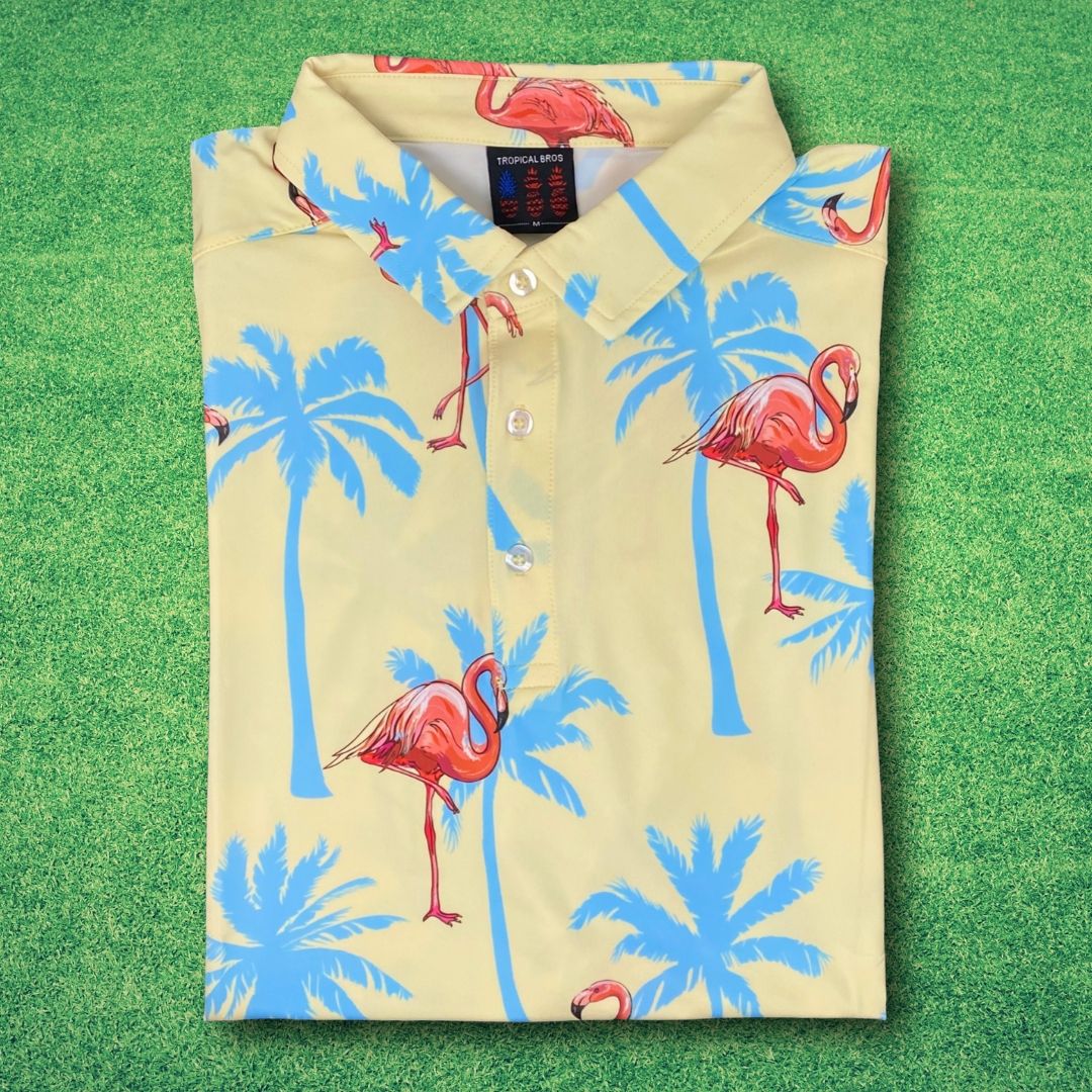 Sunny Flamingo Everyday Polo