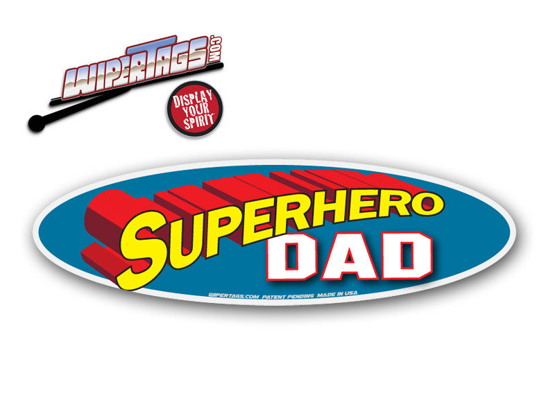 Superhero Dad WiperTag