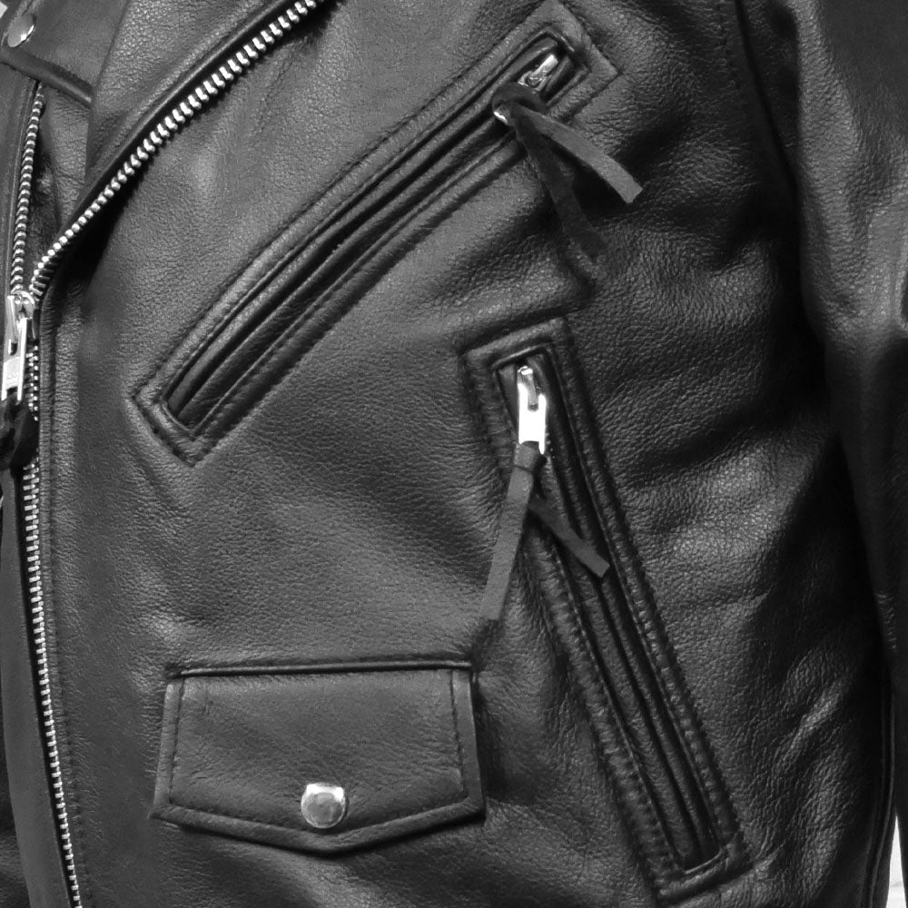 Superstar Men's Motorcycle Leather Jacket