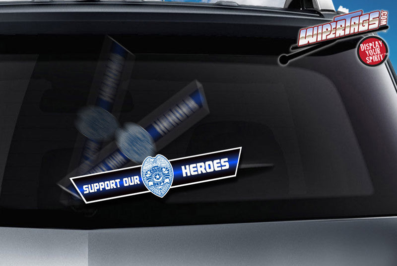 Thin Blue Line WiperTags (non reflective)