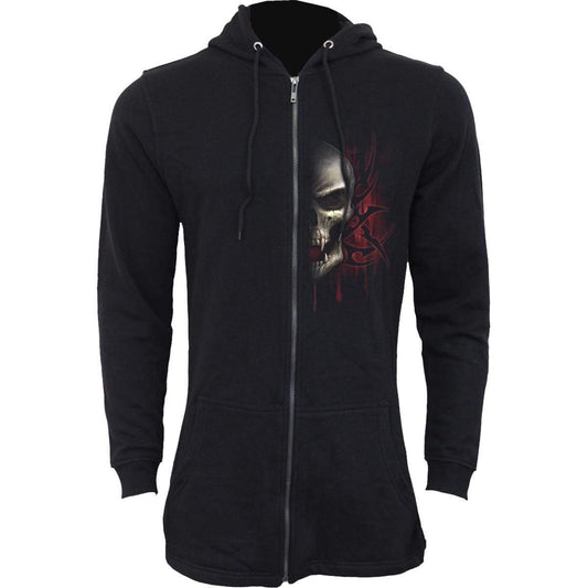 GAME OVER - Mens Fish Tail Zipper Hoody - Zip Sleeves