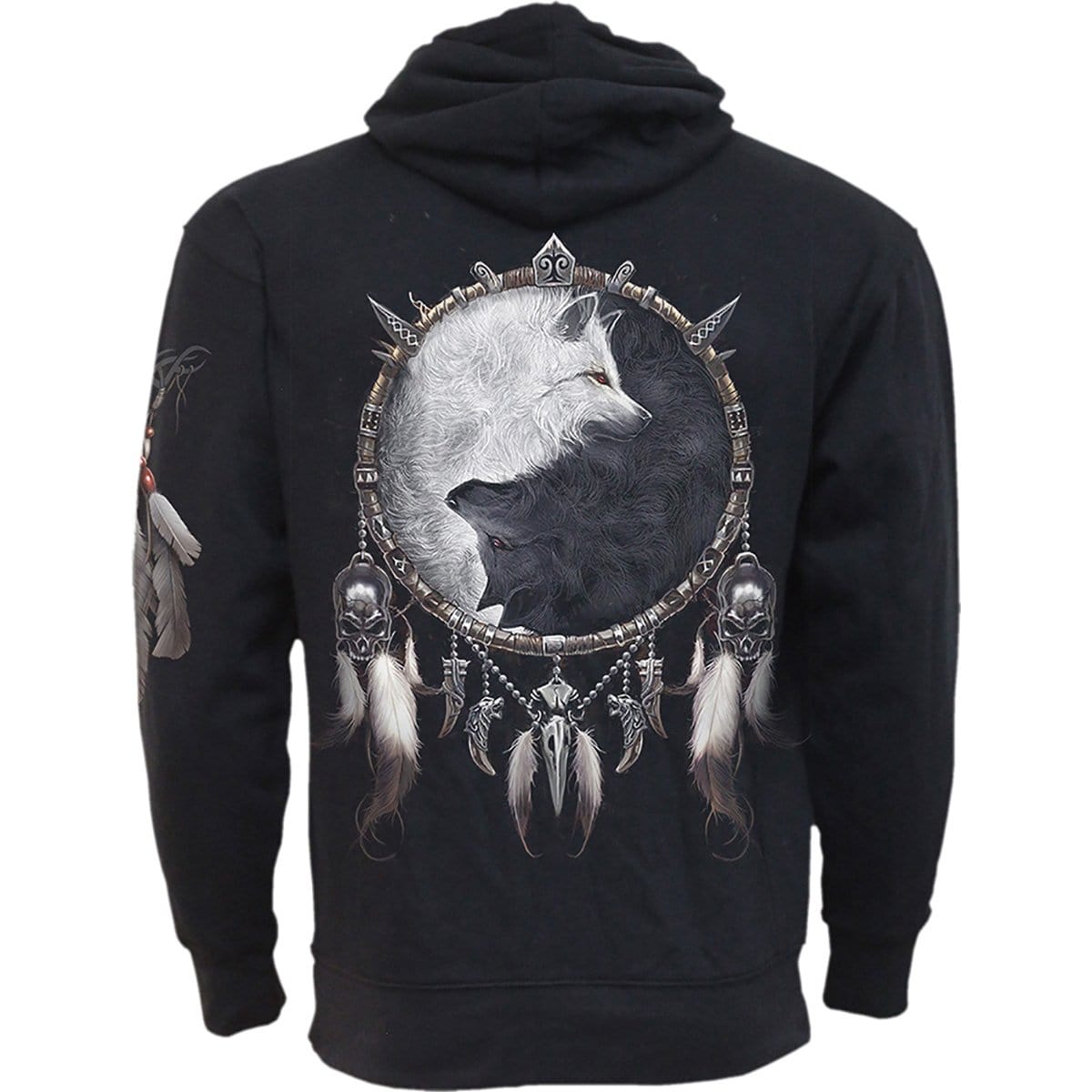 WOLF CHI - Side Pocket Hoody Black