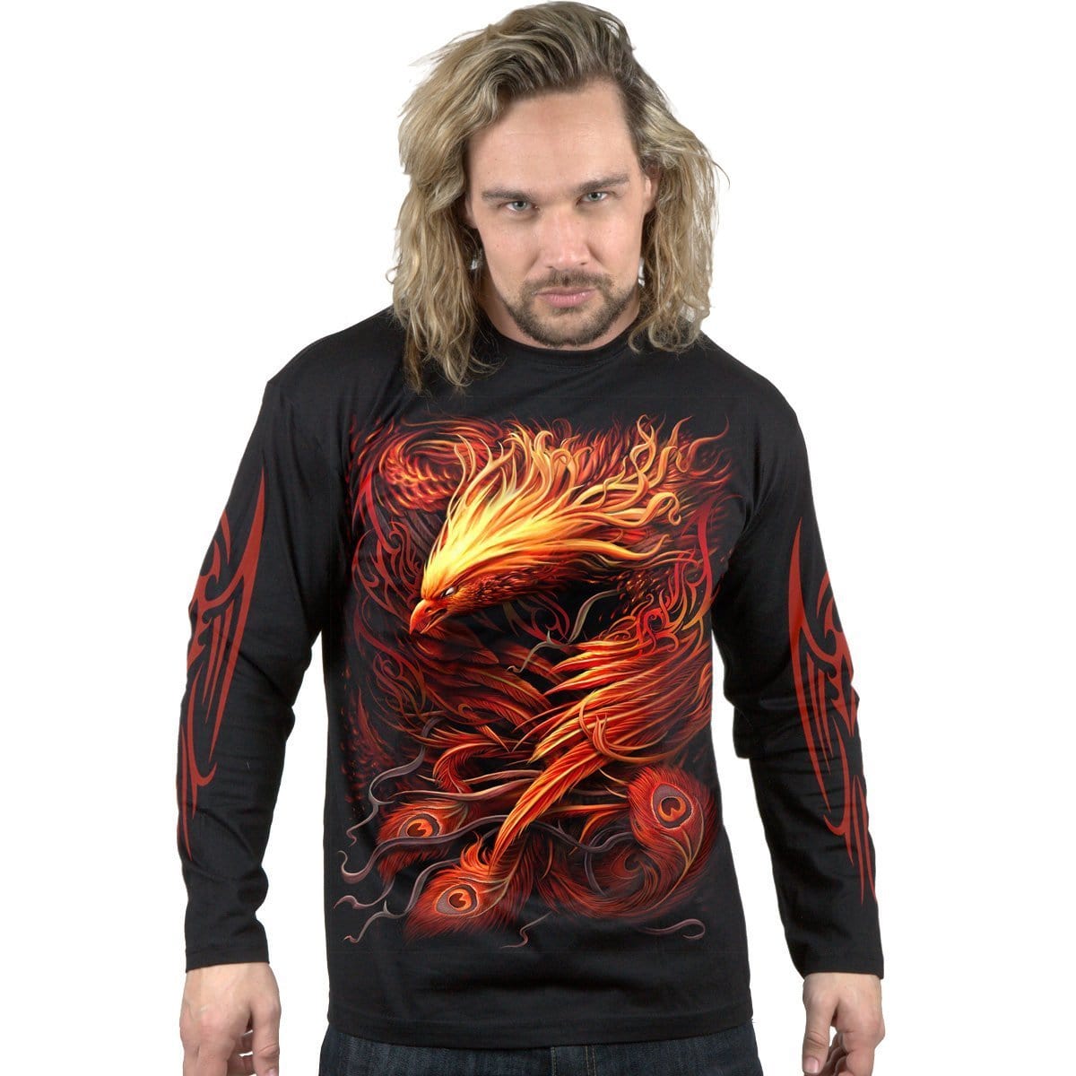 PHOENIX ARISEN - Longsleeve T-Shirt Black