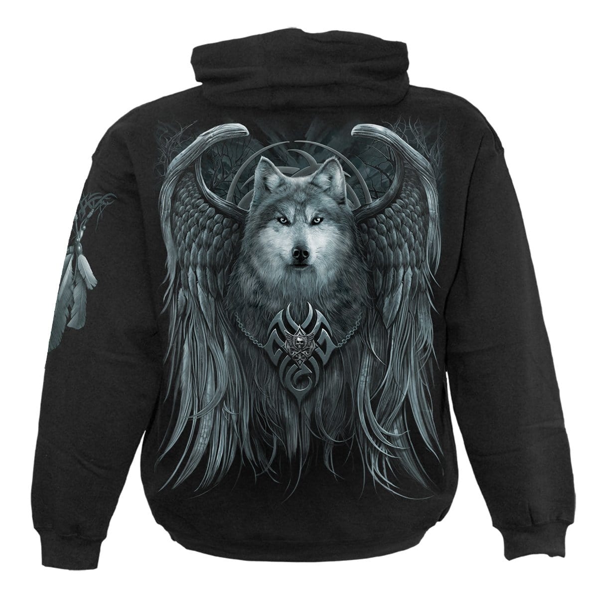 WOLF SPIRIT - Hoody Black