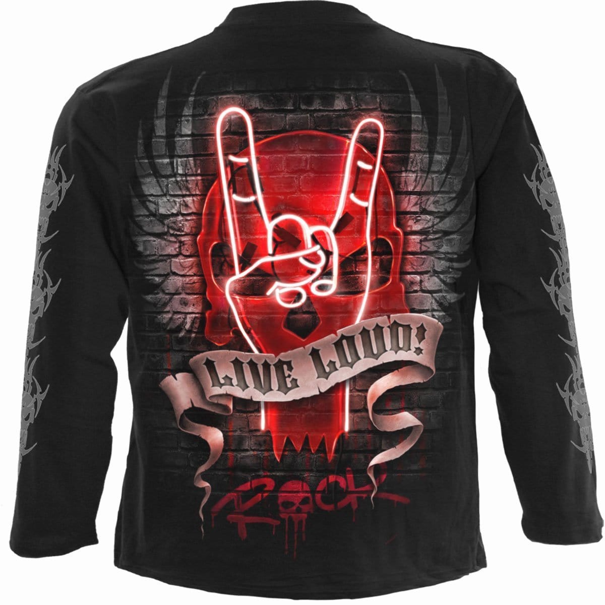 LIVE LOUD - Longsleeve T-Shirt Black