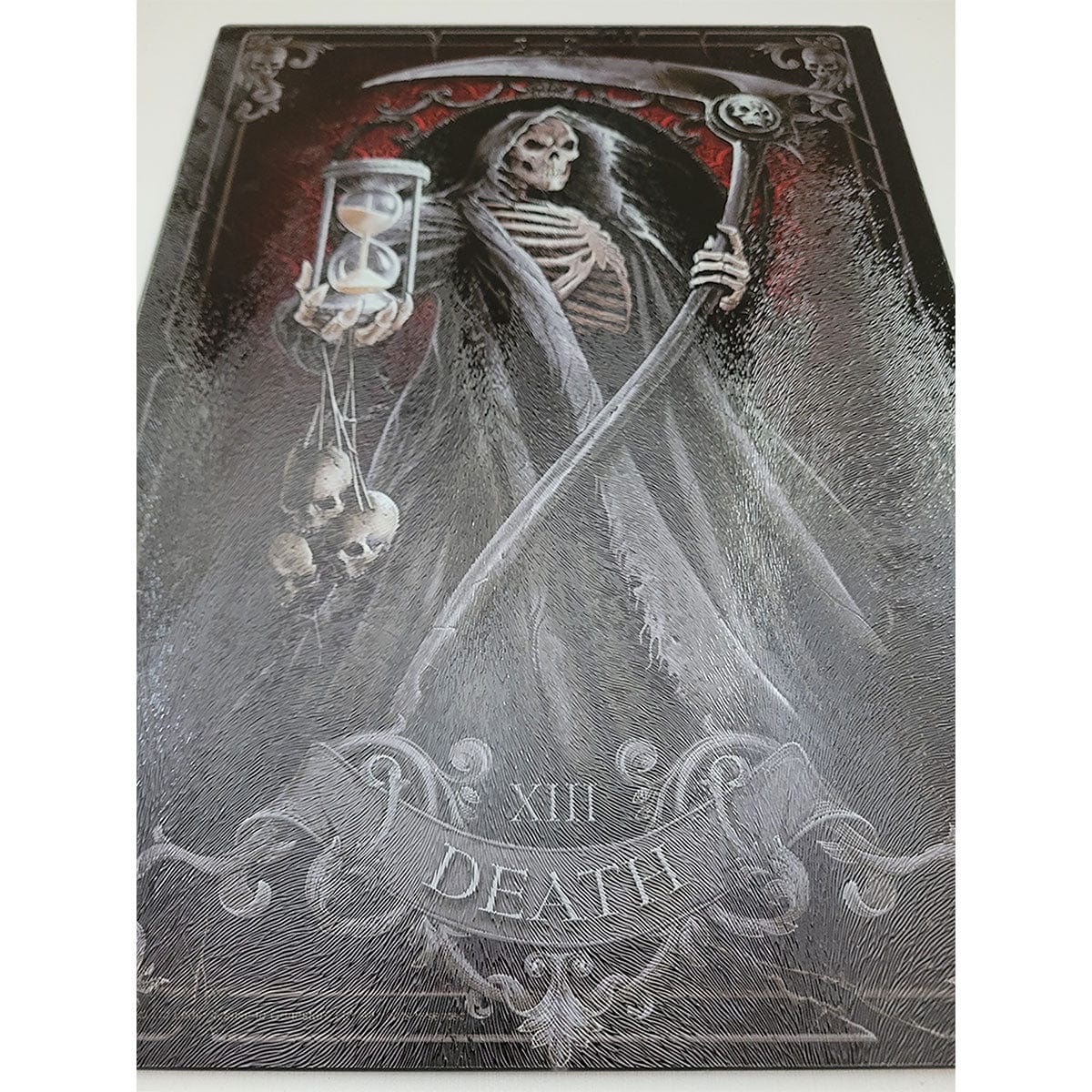 DEATH TAROT - Glass Chopping Board (Rectangular)