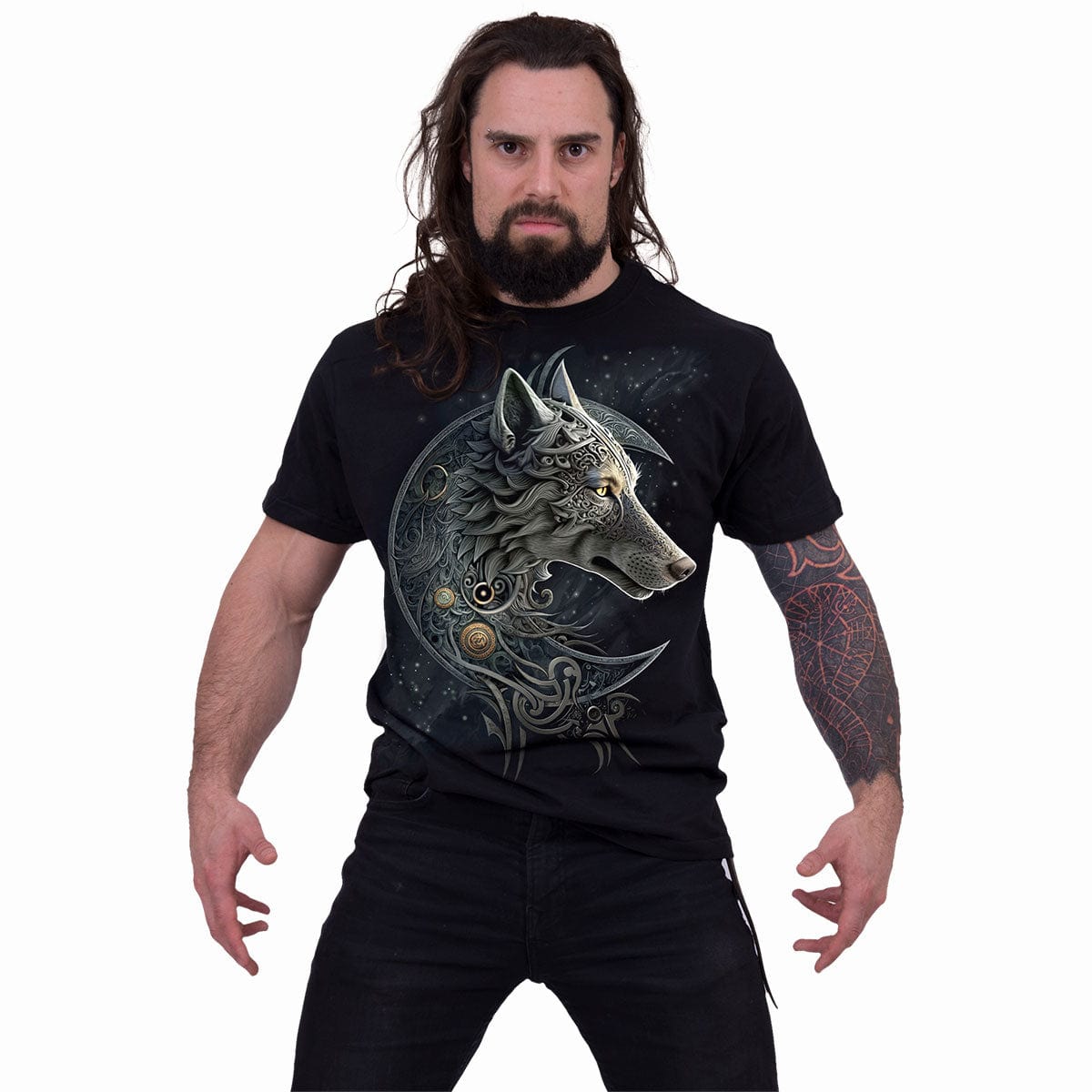 CELTIC WOLF - T-Shirt Black