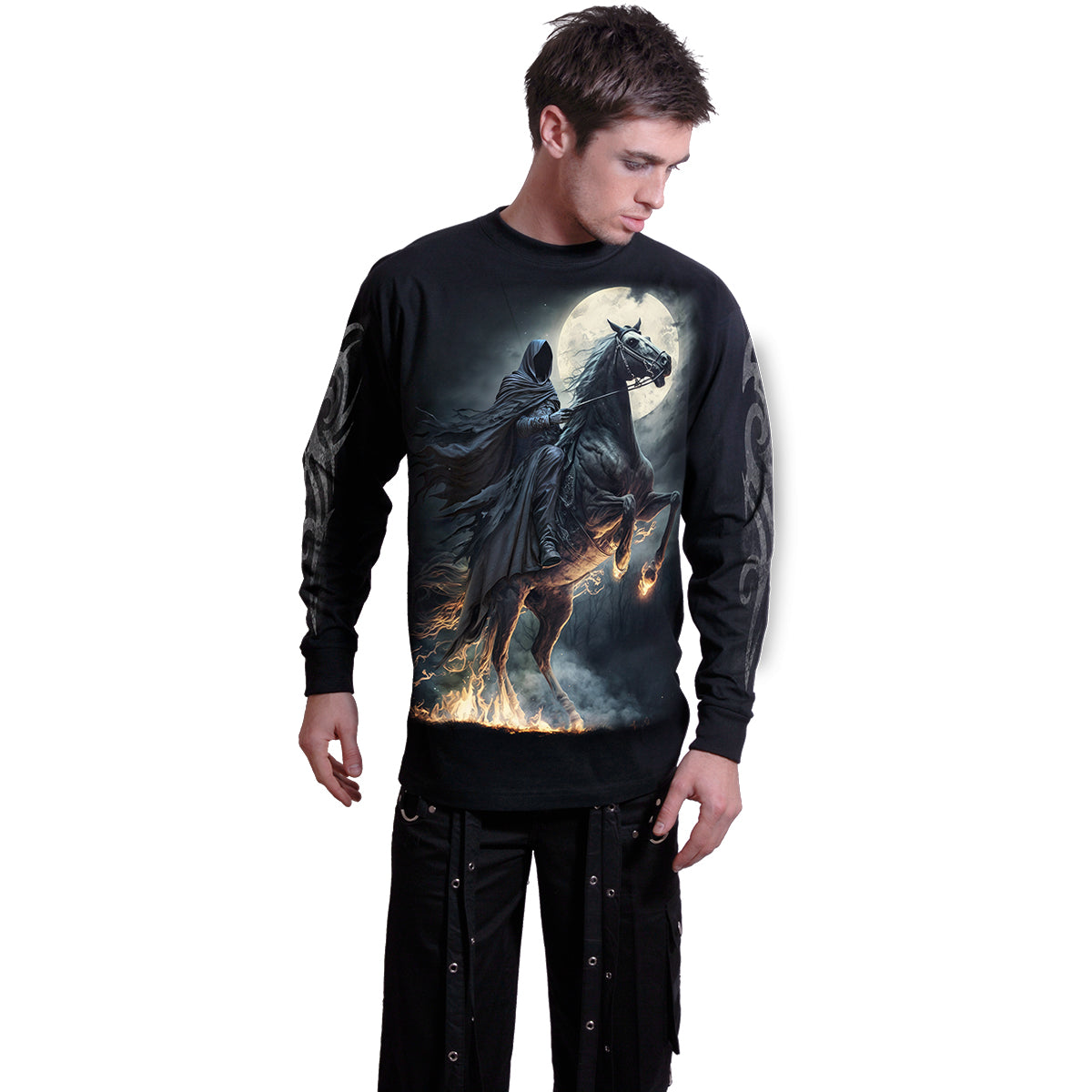 SHADOW RIDER - Longsleeve T-Shirt Black